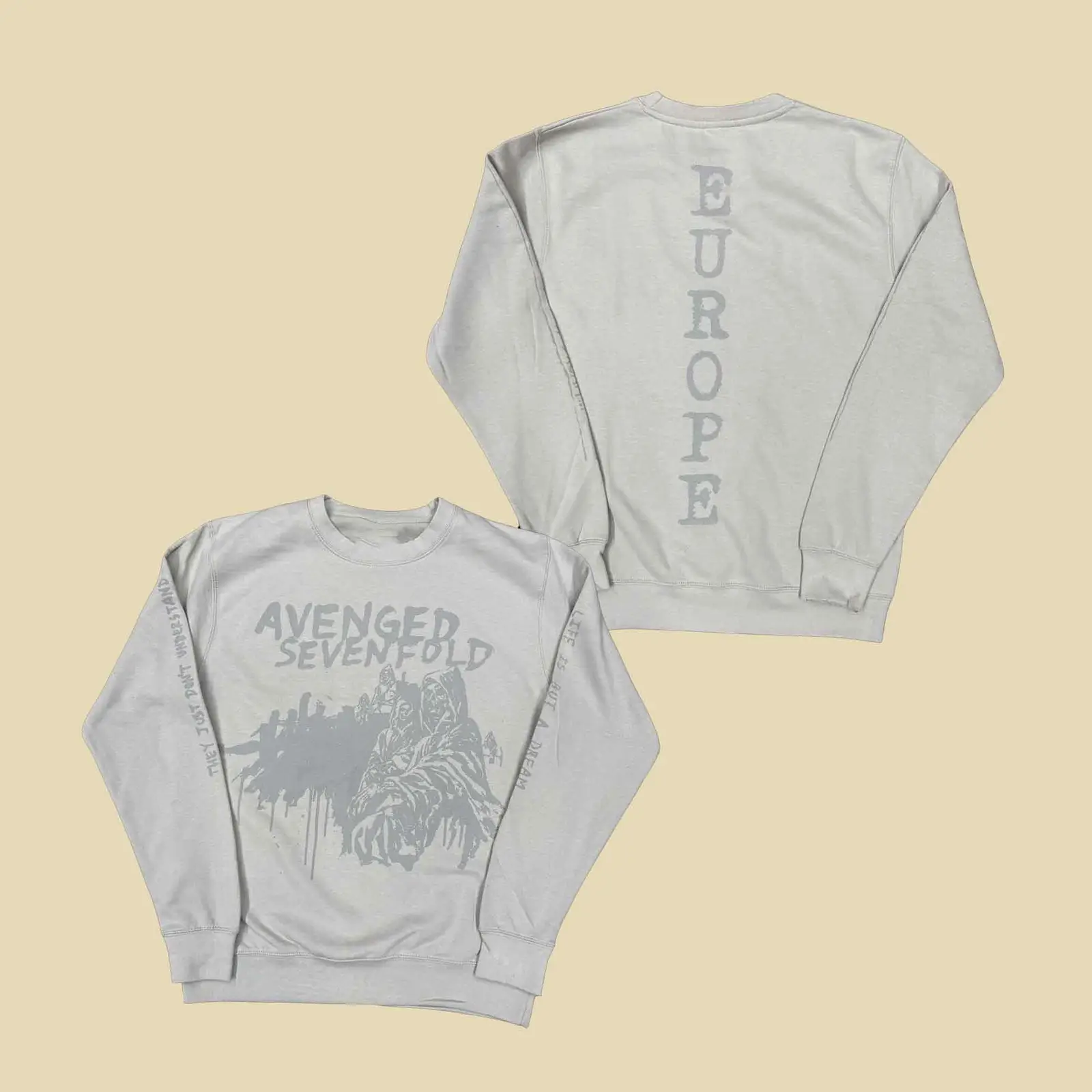 Avenged Sevenfold Europe Tour LIBAD Sweatshirt Concert Outfit A7X Fans Gifts