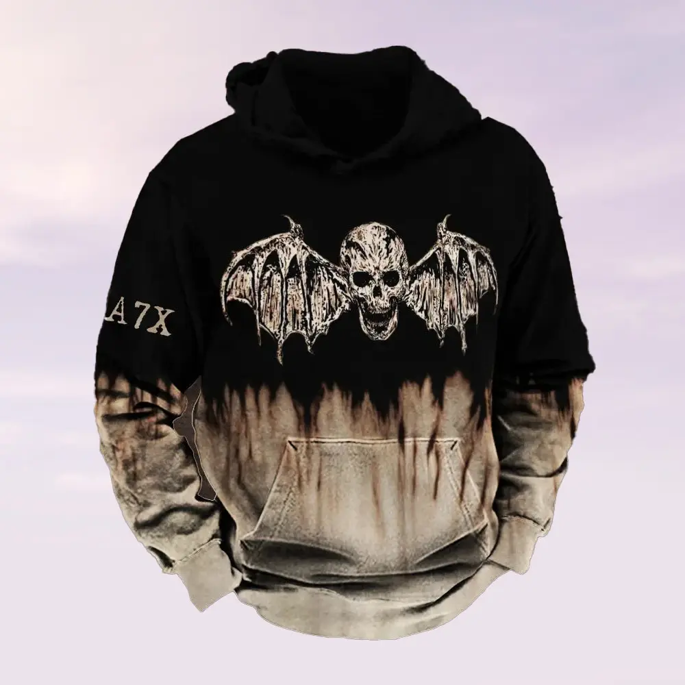 Avenged Sevenfold Merch Hoodie Avenged Sevenfold Bat Skull 47X Clothes Great Gifts For Dad Avenged Sevenfold Merch Hoodie Avenged Sevenfold Bat Skull 47X Clothes Great Gifts For Dad - Image 1