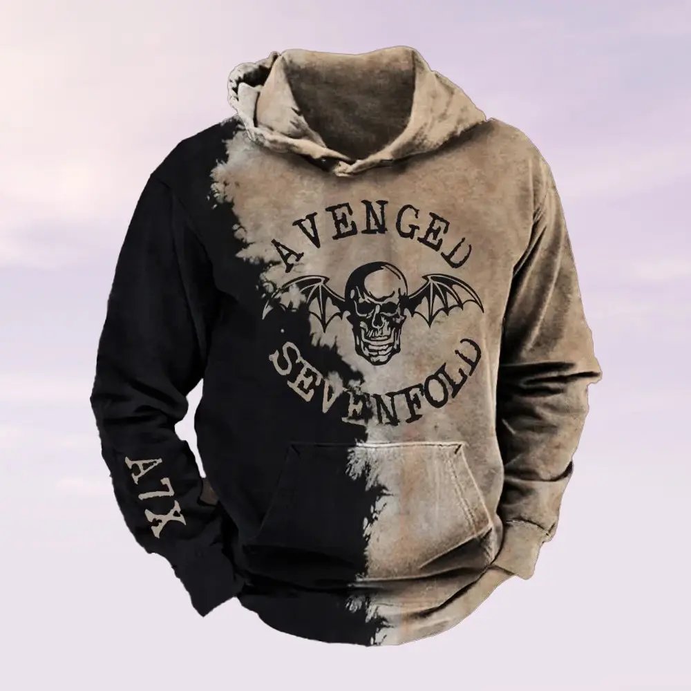 Avenged Sevenfold Merch Hoodie Avenged Sevenfold Wings Skull A7X Clothes Gift For Son