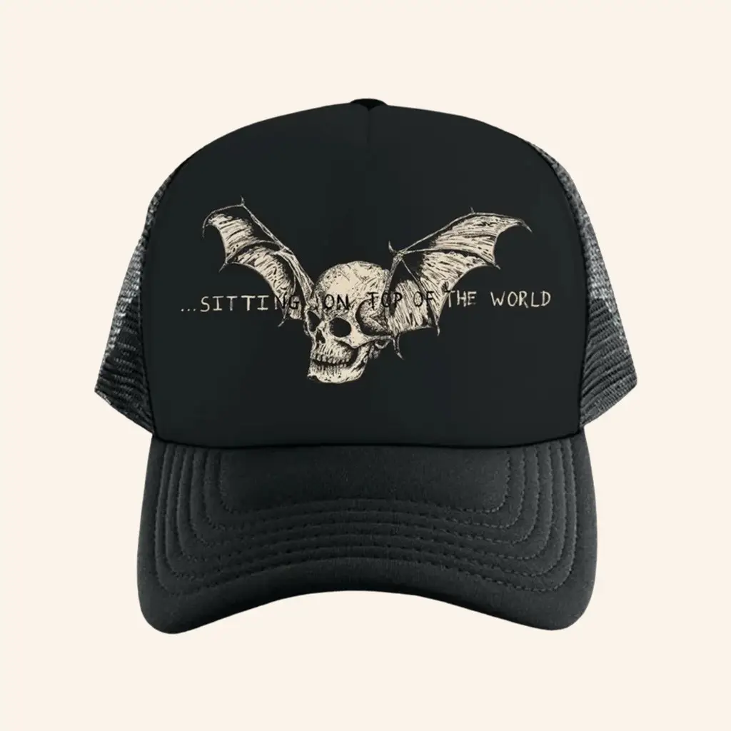 Avenged Sevenfold Merch Sitting On Top Of The World Trucker Hat Gifts For Music Lovers -WearandDecor