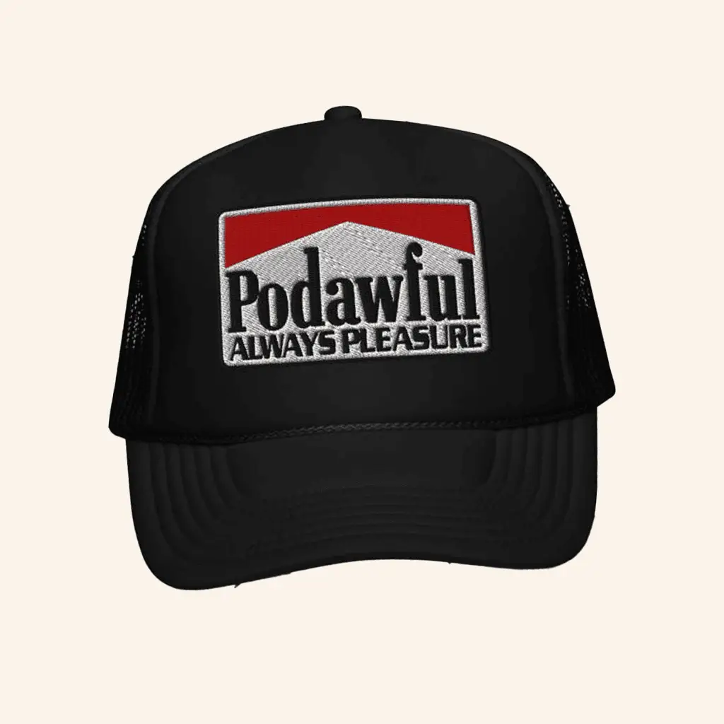 Awful Merch Always Pleasure Embroidered Trucker Hat Gifts For Father -WearandDecor