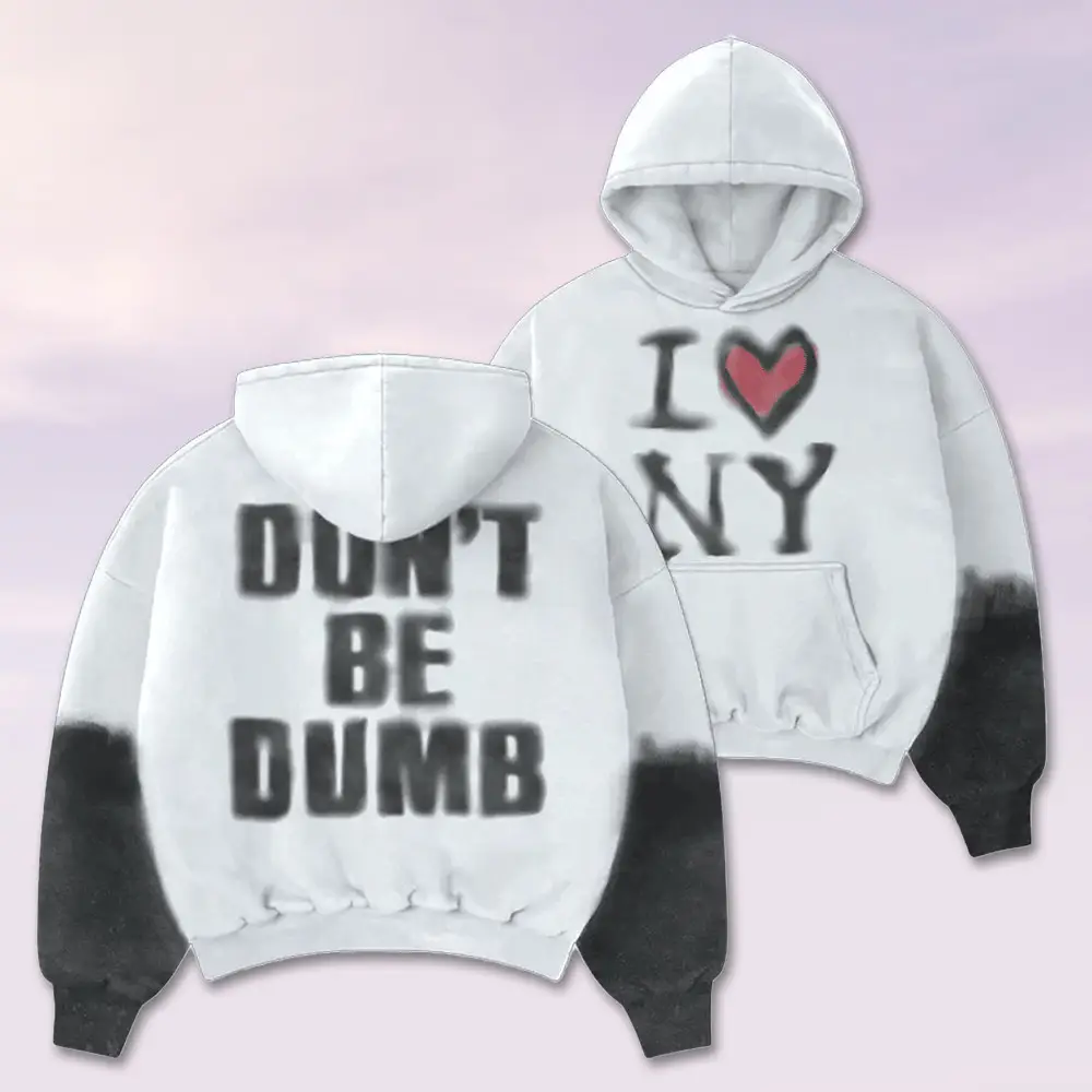 AWGE Merch Hoodie I Heart NY Don't Be Dumb Merch Clothes Gifts For Rapper Lovers