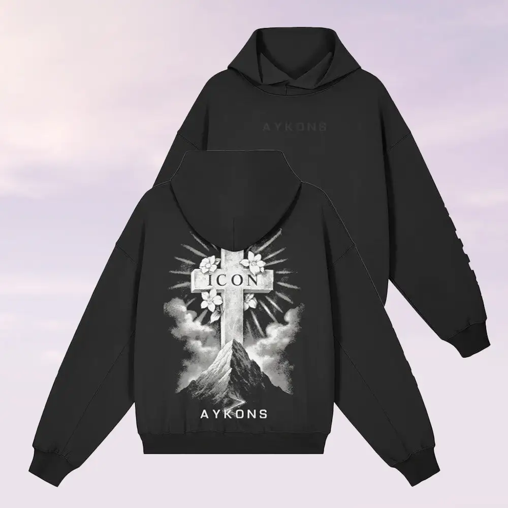 AYKONS Merch 380 Icon Hoodie Cross Clothing Gifts Ideas For Best Friends