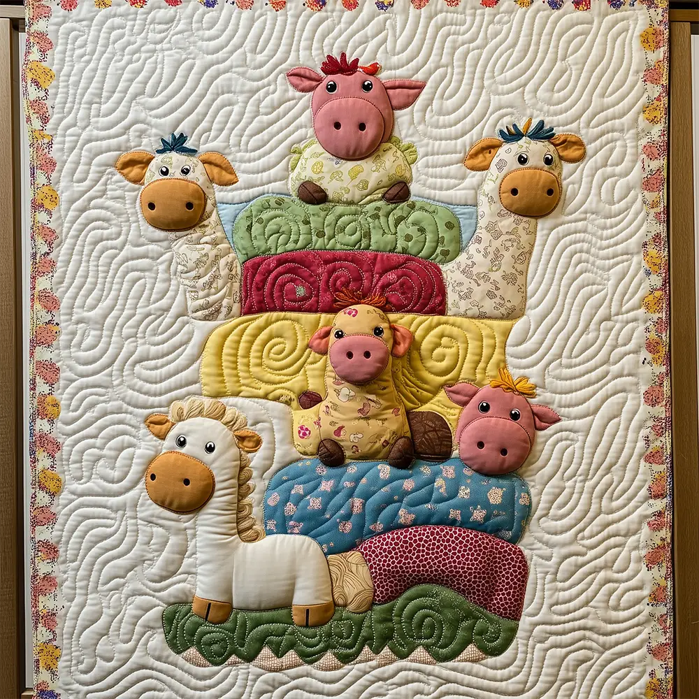 Baby Farmhouse Cute Rustic Quilted Blanket Newborn Rustic Birthday Gifts For Farmers Baby Farmhouse Cute Rustic Quilted Blanket Newborn Rustic Birthday Gifts For Farmers - Image 1