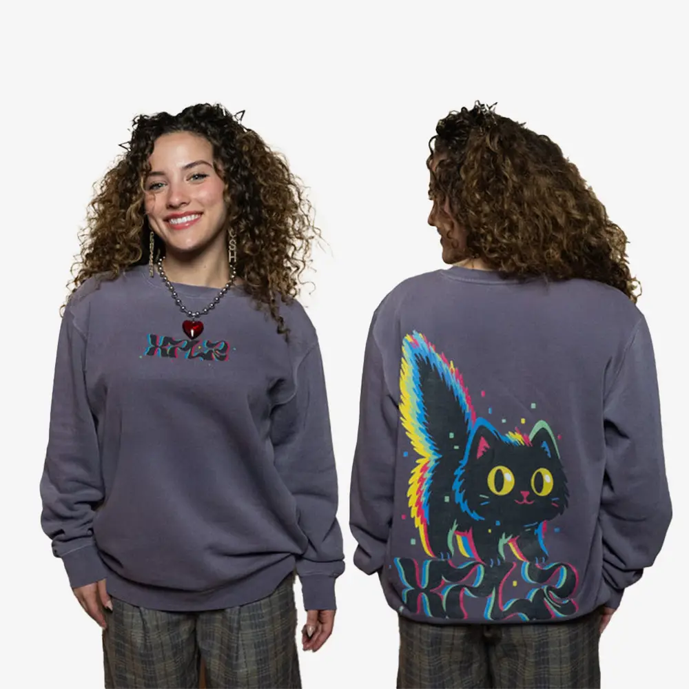 Bad Luck Cat Sweatshirt Trendy Clothing Sam And Colby Merch Gift Ideas For Her