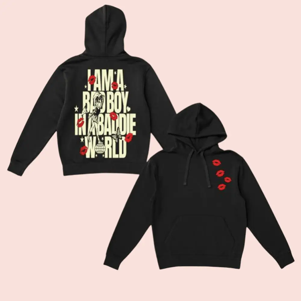 Baddies Lounge Hoodie I Am A Bad Boy In A Baddie World Pullover Gift For Men
