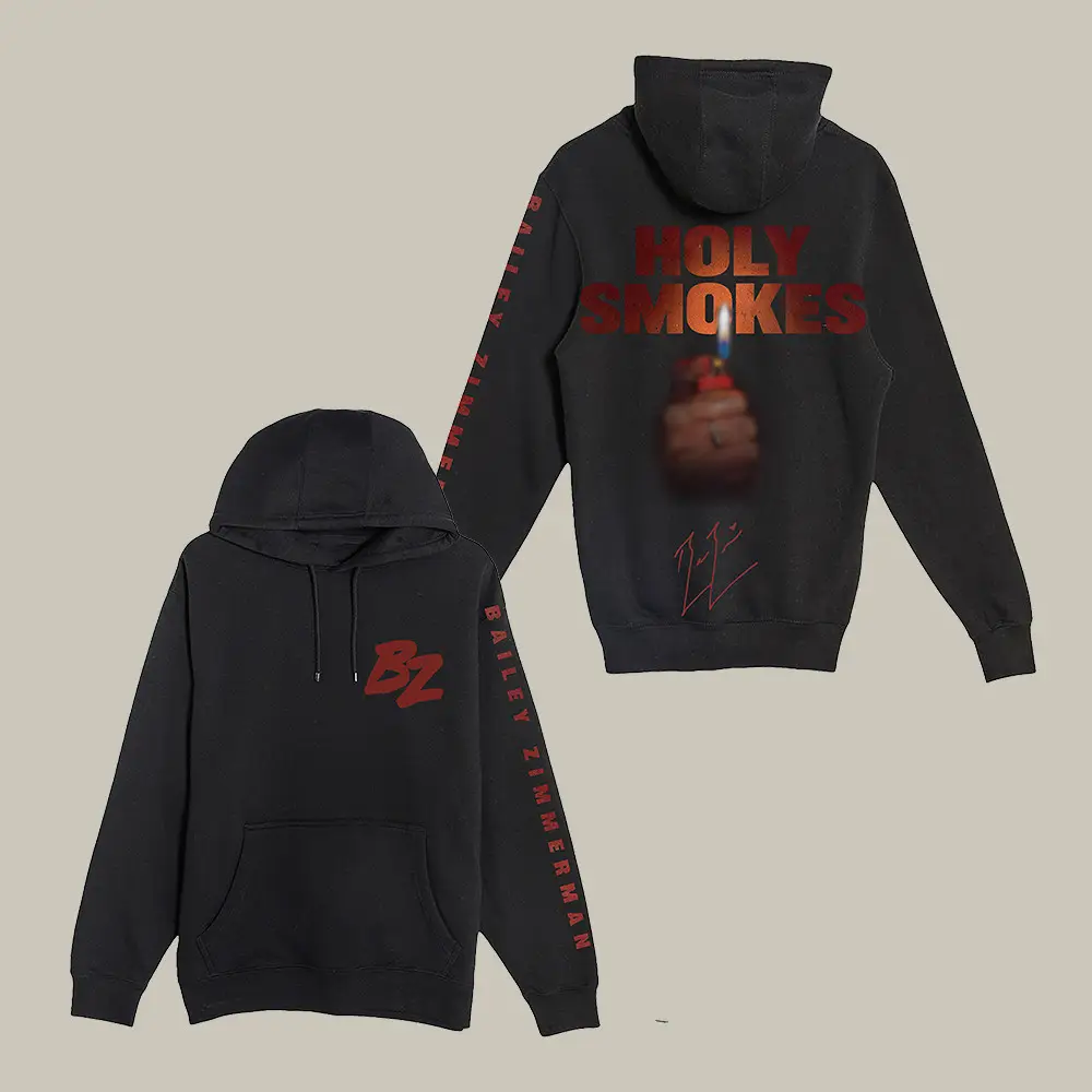 Bailey Zimmerman Holy Smokes Hoodie Music Apparel Bailey Zimmerman Fan Gift For Her