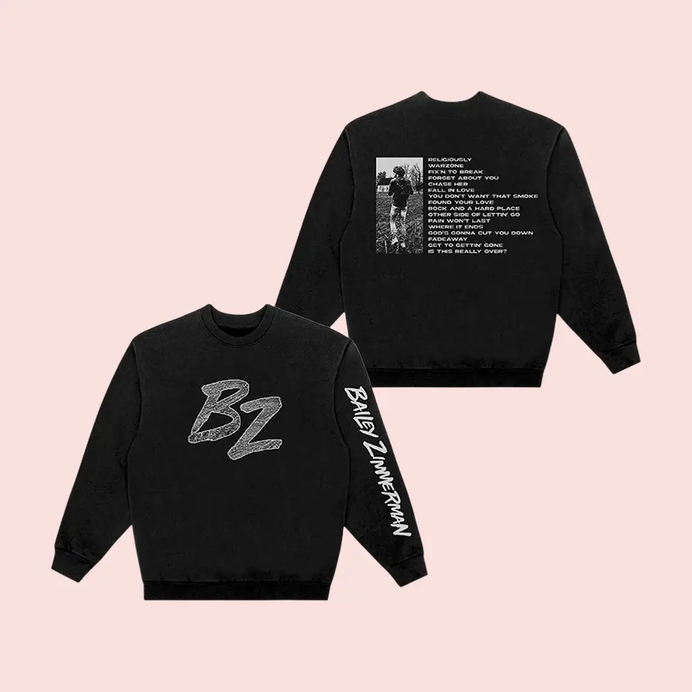 Bailey Zimmerman Merch Religiously Black Sweatshirt Gift Ideas For Music Lovers
