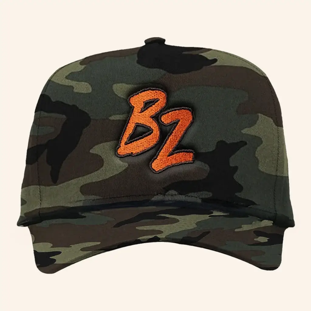 Bailey Zimmerman Merch Tour 2025 BZ Camo Hat Embroidered Gifts For Father -WearandDecor