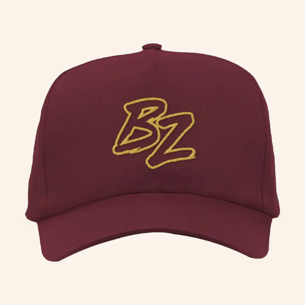 Bailey Zimmerman Merch Tour 2025 BZ Maroon Hat Embroidered Gifts For Husband -WearandDecor Bailey Zimmerman Merch Tour 2025 BZ Maroon Hat Embroidered Gifts For Husband -WearandDecor - Image 1