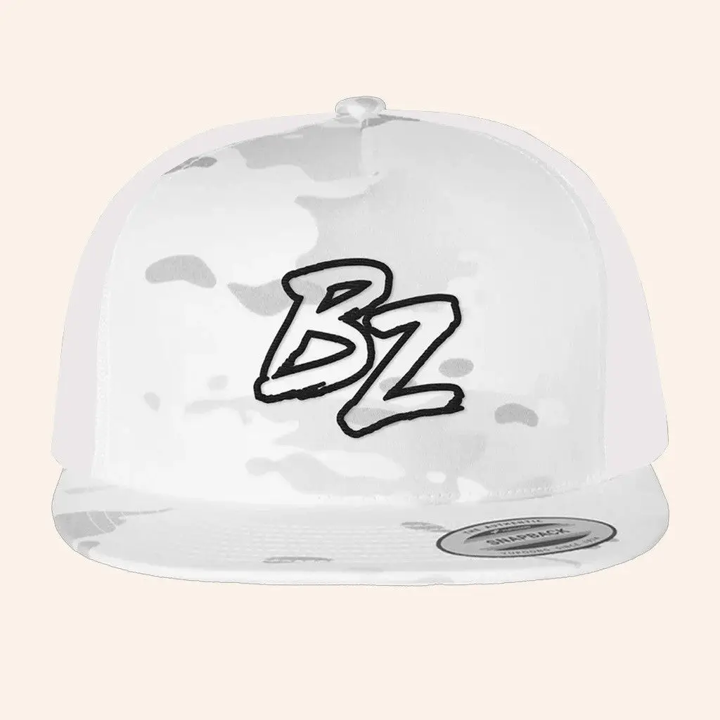 Bailey Zimmerman Merch Tour 2025 BZ White Camo Hat Snapback Best Gifts For Husband -WearandDecor