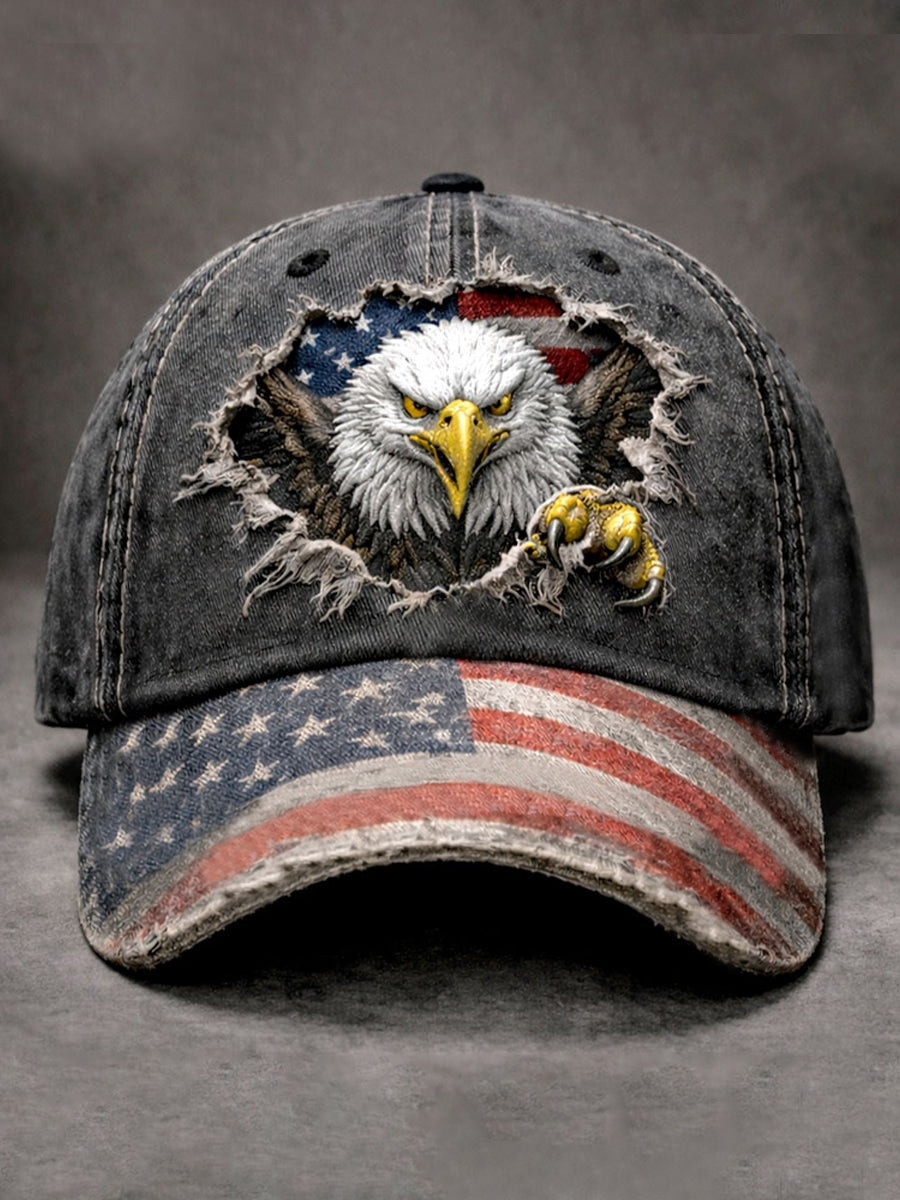 Bald Eagle Burst American Flag Baseball Hat 1776 2026 Patriotic Vintage Cap 250th Anniversary Bald Eagle Burst American Flag Baseball Hat 1776 2026 Patriotic Vintage Cap 250th Anniversary - Image 1