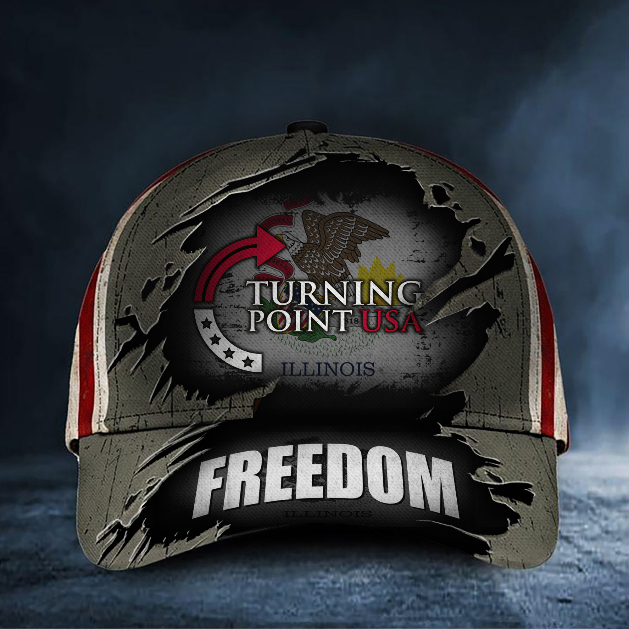 Bald Eagle Charlie Kirk Freedom Hat Prairie Freedom Turning Point USA Merch Gifts Bald Eagle Charlie Kirk Freedom Hat Prairie Freedom Turning Point USA Merch Gifts - Image 1