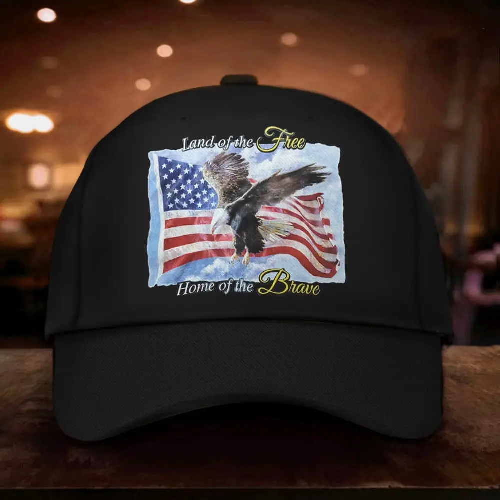 Bald Eagle Charlie Kirk Shooters Land Of The Free Hat Home Of The Brave Cap Gifts Bald Eagle Charlie Kirk Shooters Land Of The Free Hat Home Of The Brave Cap Gifts - Image 1