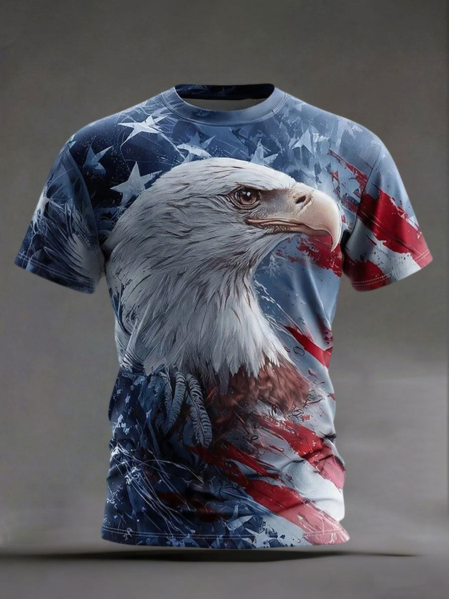 Bald Eagle USA Shirt 3D 250th Anniversary Men's Clothes USA Pride Wears Husband Gift