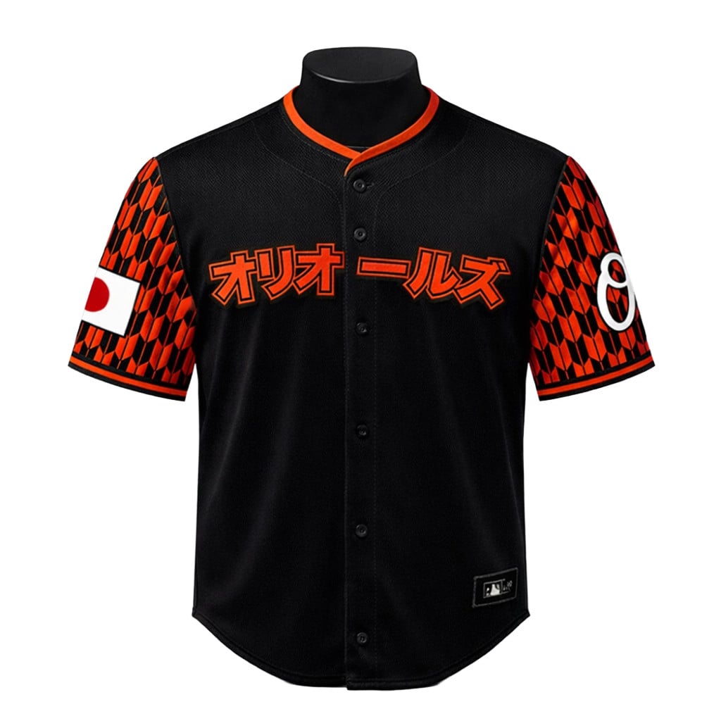 Baltimore Orioles MLB Japanese Heritage Night Baseball Jersey Baltimore Orioles Merch Gifts