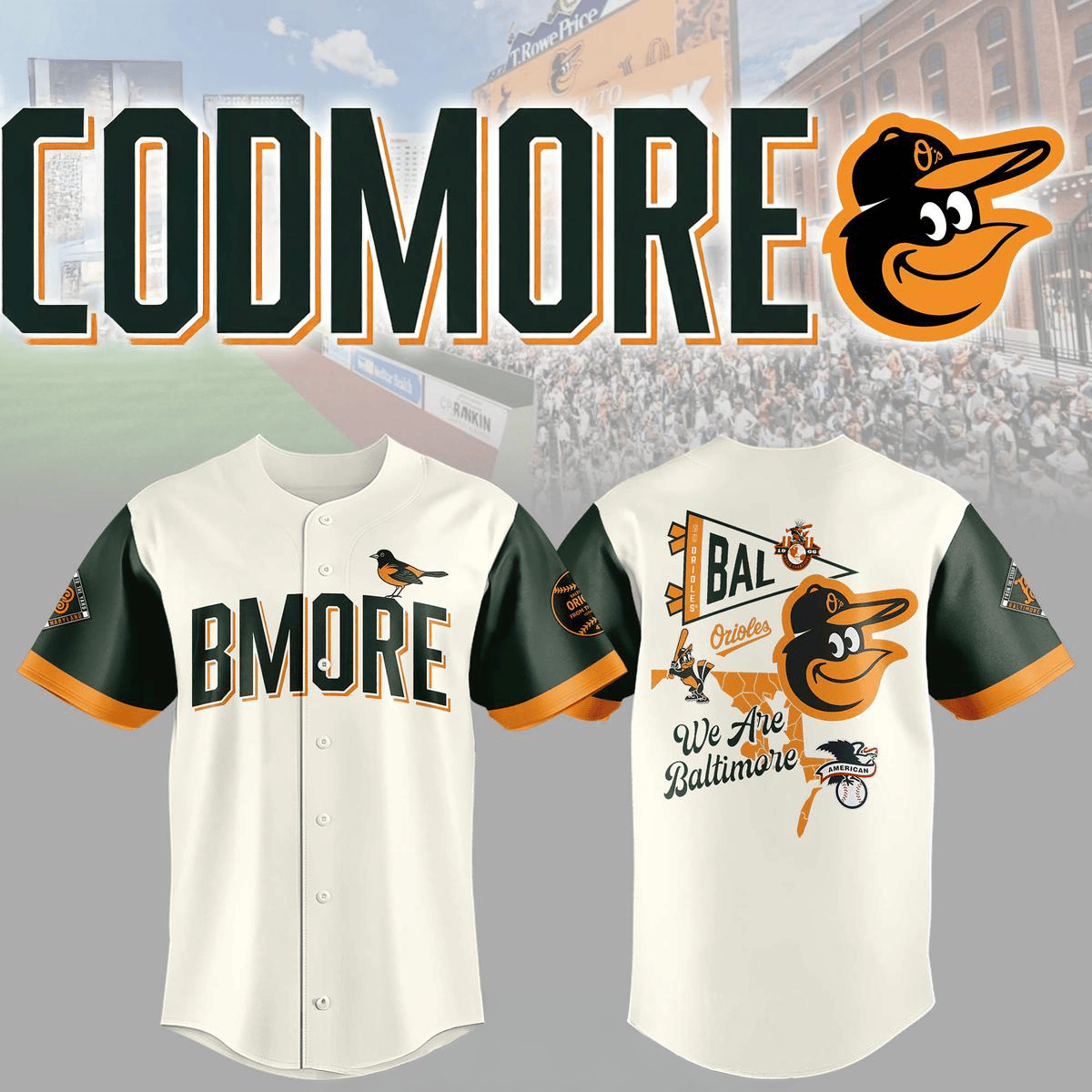Baltimore Orioles x City Connect Game 2026 Baseball Jersey Orioles Merch Gifts For Fan