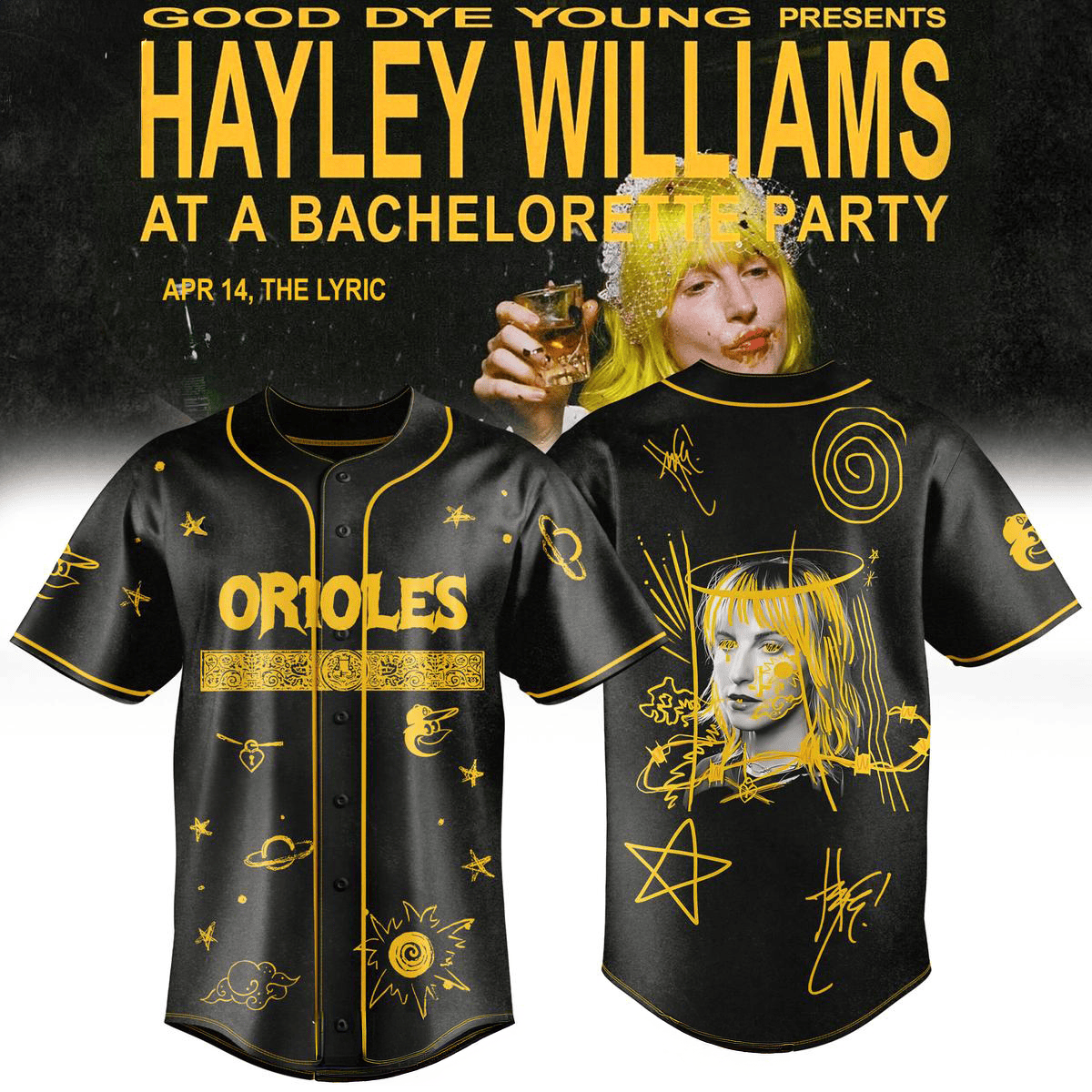 Baltimore Orioles x Hayley Williams 2026 North America Tour Jersey Orioles Merch Fan Gifts