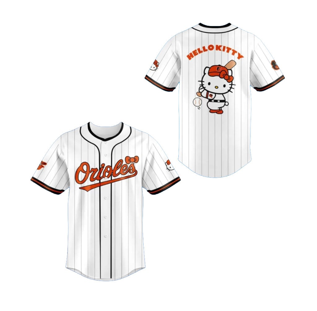 Baltimore Orioles X Hello Kitty Night 2026 Jersey Orioles Merch Gift Ideas For Baseball Fans