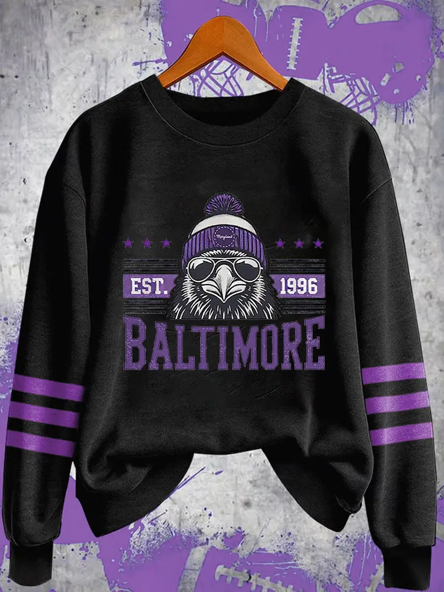 Baltimore Ravens EST 1996 Sweatshirt Gameday Outfit Ravens Football Gifts For Fans