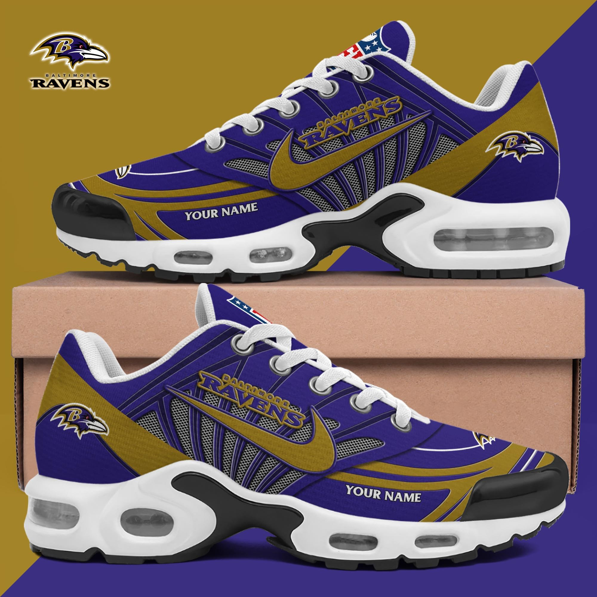 Baltimore Ravens Shoes 2025 Version Custom Your Name 582