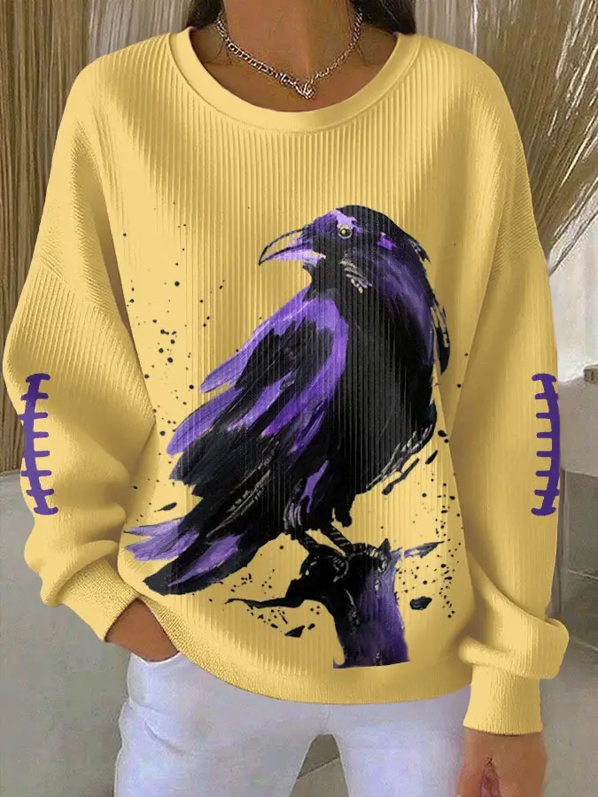 Baltimore Ravens Sweatshirt Women's Baltimore Football Game Day Merch Gifts For Ravens Fans
