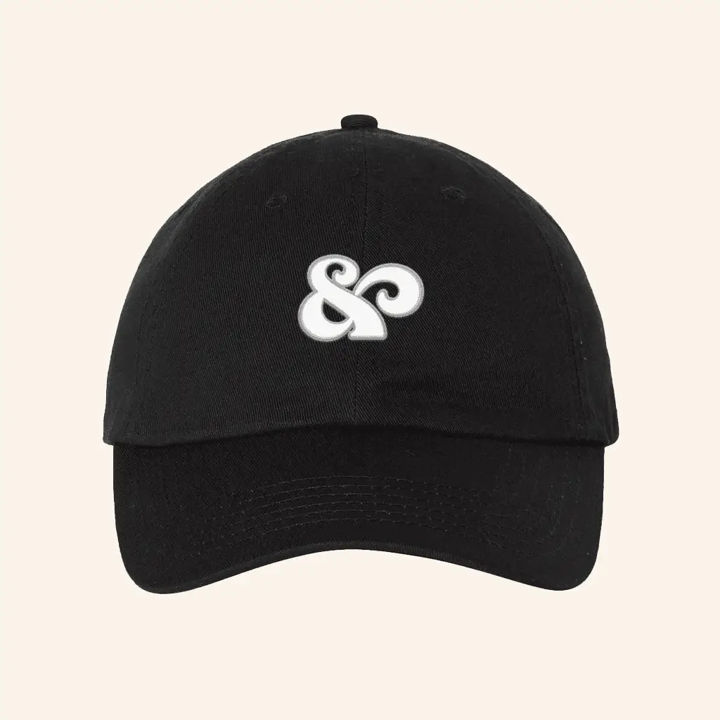 Bandwear Merch Sammy Rae Ampersand Black Hat Embroidered Gifts For Dad -WearandDecor