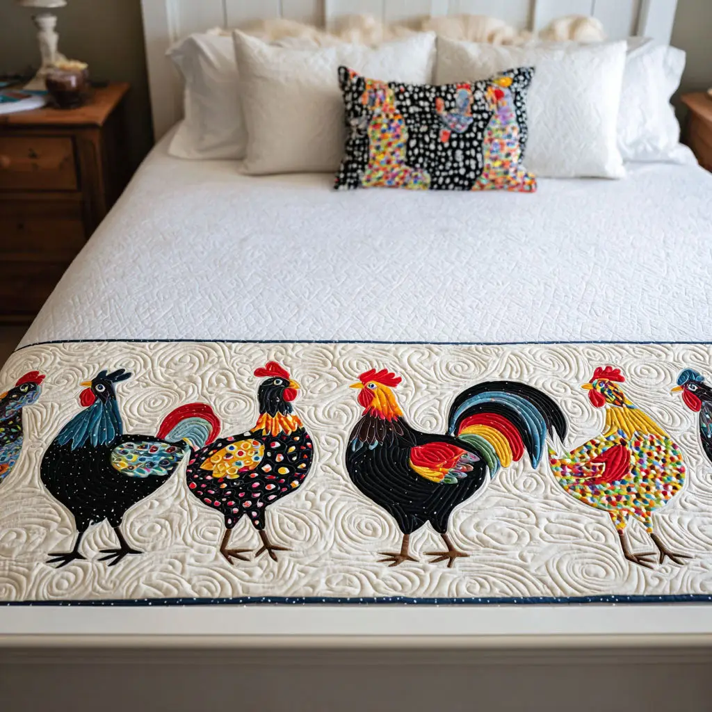 Barnyard Blessings Quilted Bed Runner Barnyard Blessings Christian Gift