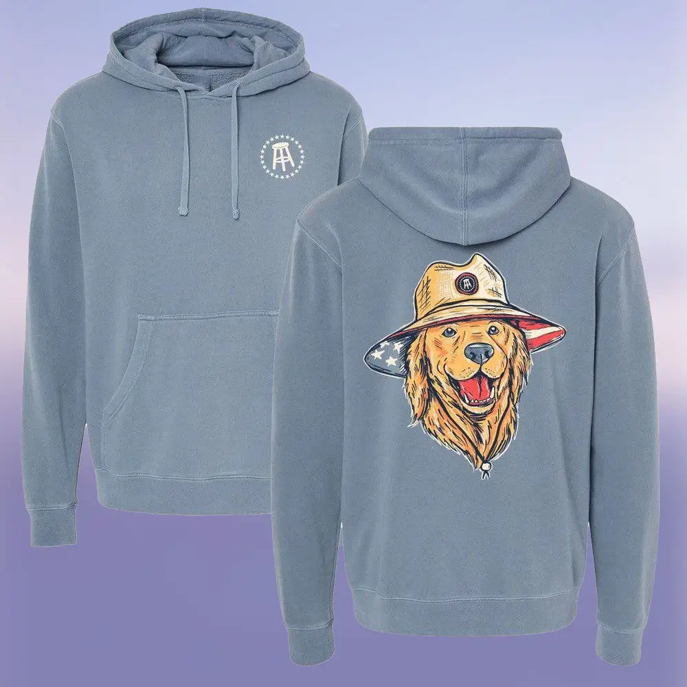 Barstool Outdoors American Dog Hoodie USA Pride Best Gift for Dog Lovers