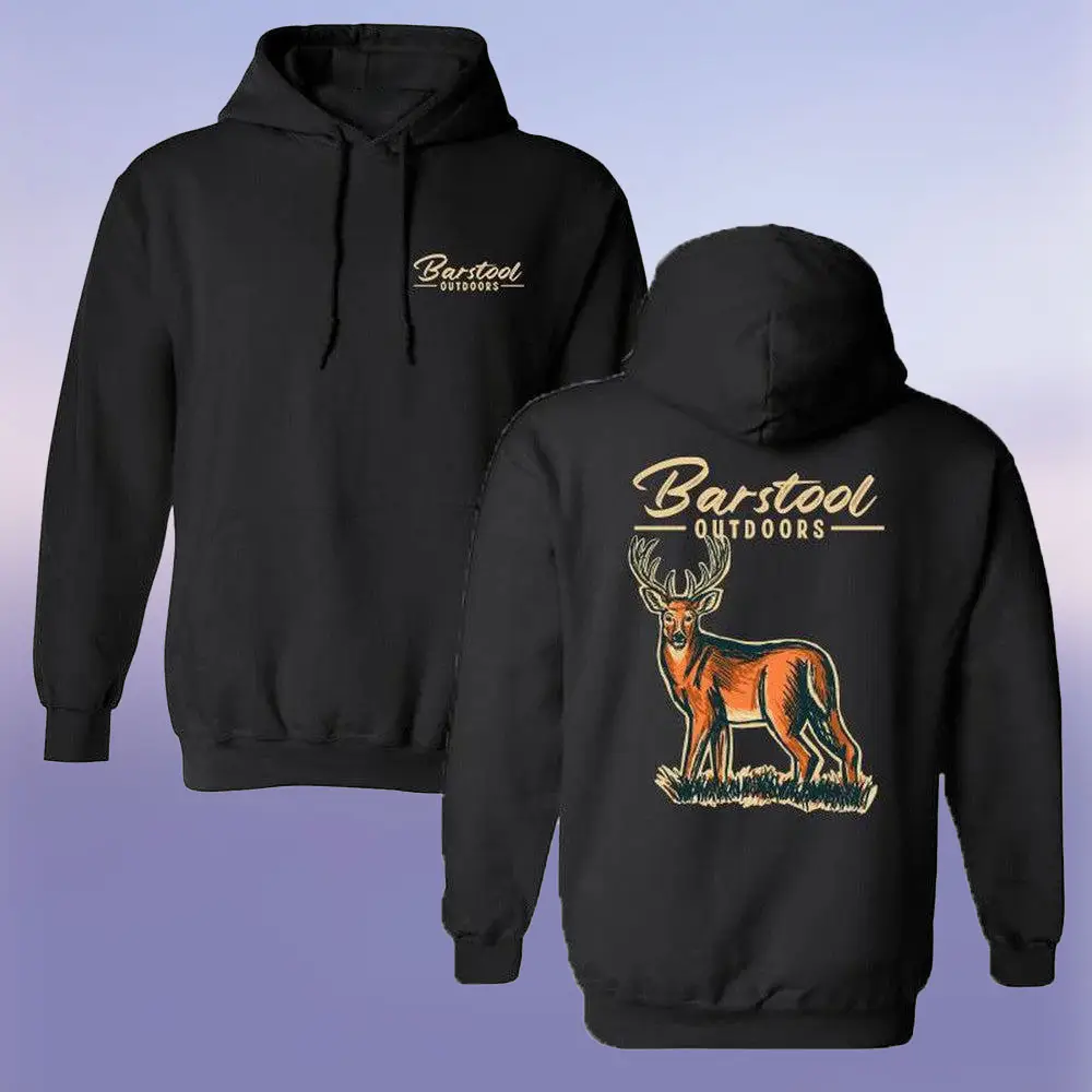Barstool Outdoors Deer Hoodie Deer Hunting Graphic Print Best Gift for Husband