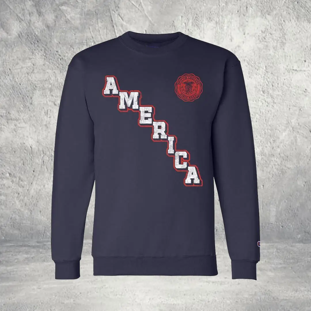 Barstool Sports Merch America Varsity Crewneck Best Gift for Sports Lovers