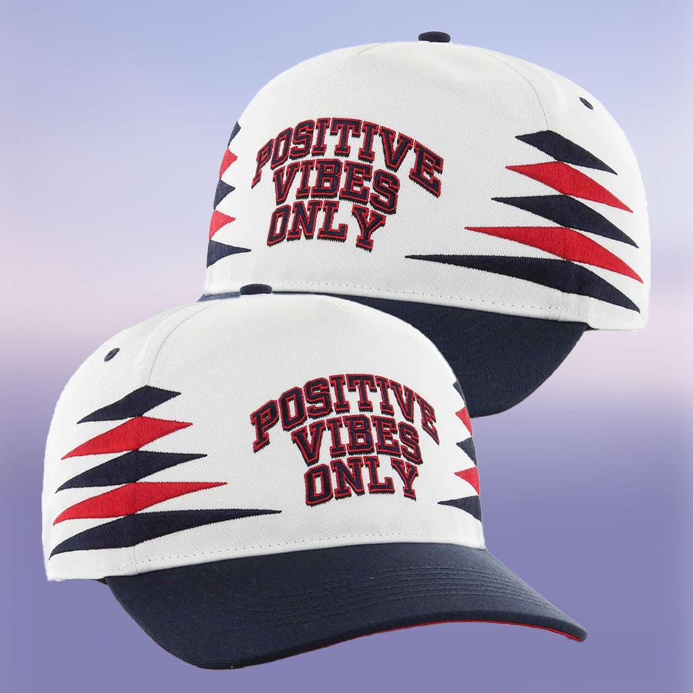Barstool Sports Positive Vibes Only Diamond '47 HITCH Snapback Hat Basketball Themed Gift