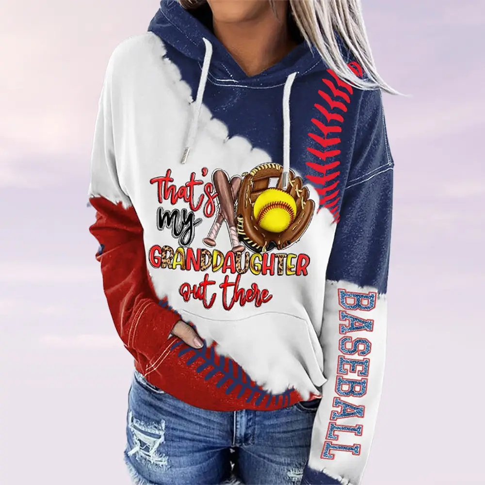 Baseball That's My Granddaughter Out There Hoodie Game Day Clothing Unique Gifts For Grandma