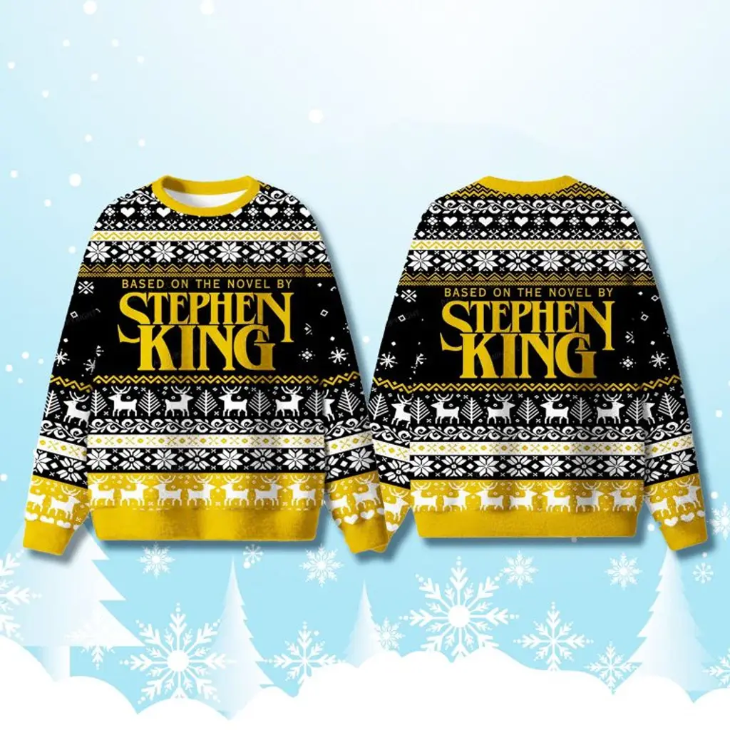 Based On The Novel By Stephen King Ugly Christmas Sweater Dad Christmas Gifts - WearandDecor