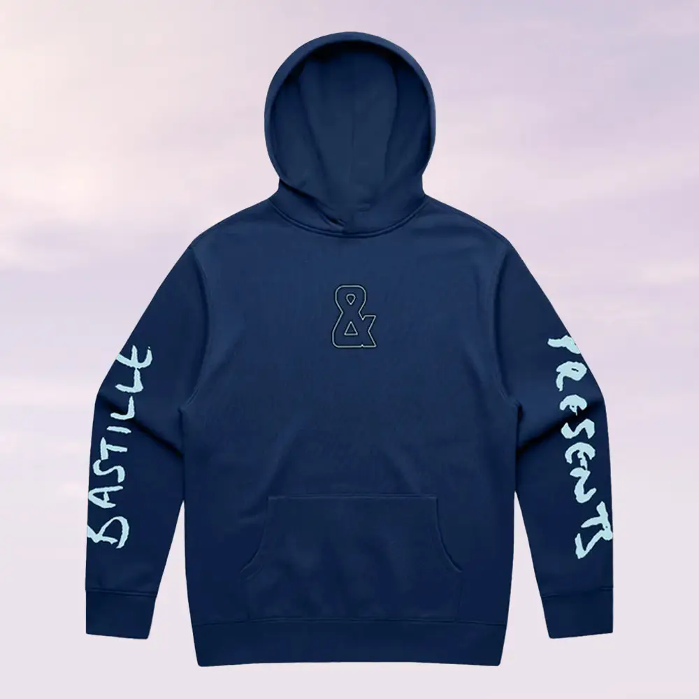Bastille Merch Bastille Presents Ampersand Navy Hoodie Cool Clothes Xmas Gifts For Dad