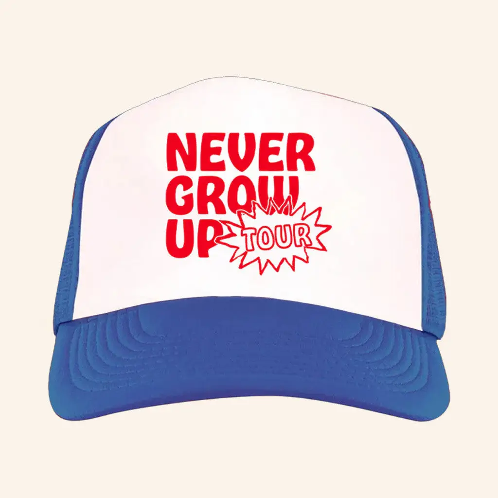Baylen Levine Merch Never Grow Up Tour Trucker Hat Gifts For Besties -WearandDecor