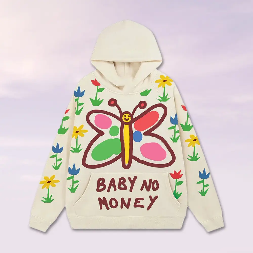 BBNO Merch Butterfly Hoodie Baby No Money Clothes Gift Ideas For Girlfriend BBNO Merch Butterfly Hoodie Baby No Money Clothes Gift Ideas For Girlfriend - Image 1