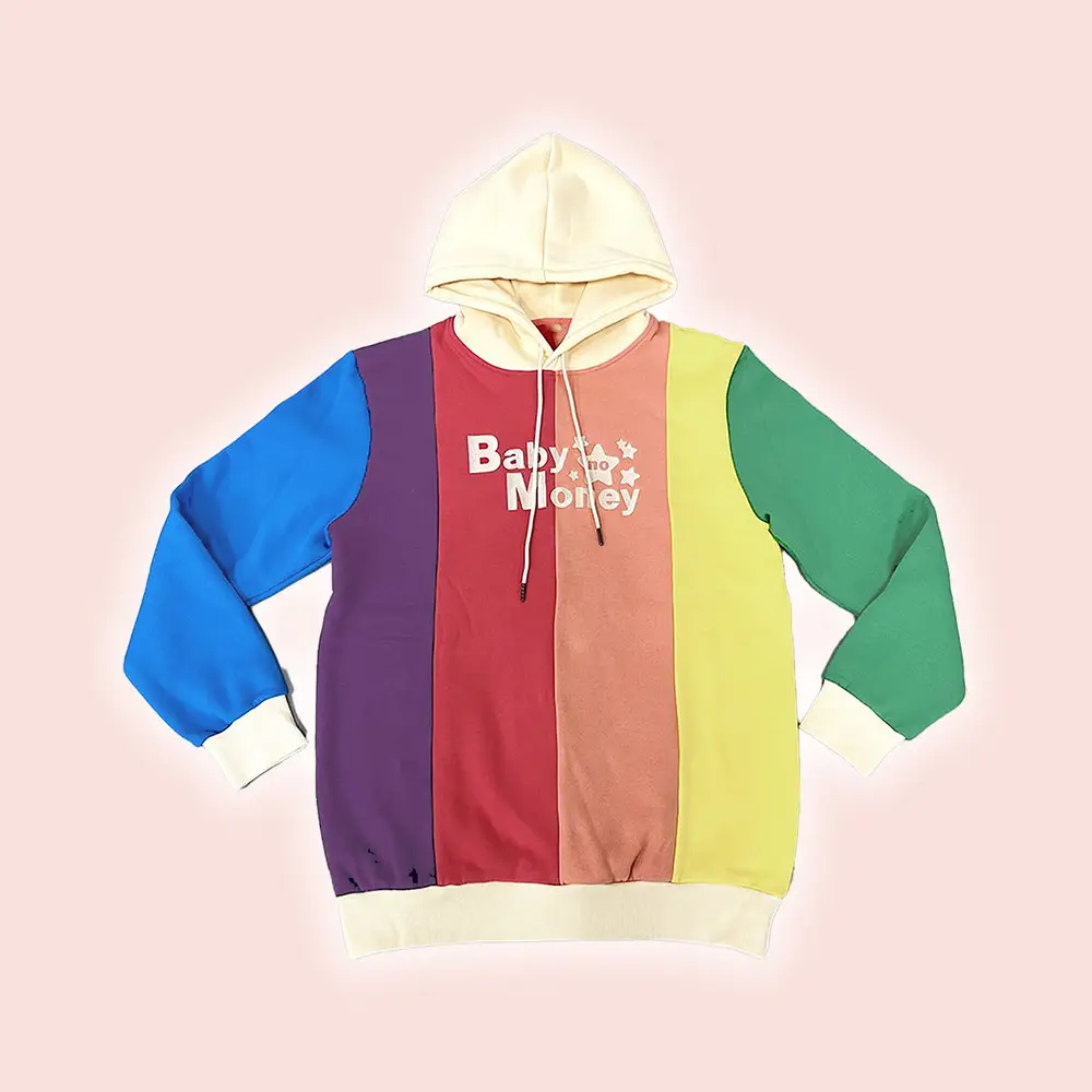 Bbnos Merch Baby No Money Rainbow Hoodie Bbnos Music Apparel Present For Best Friends