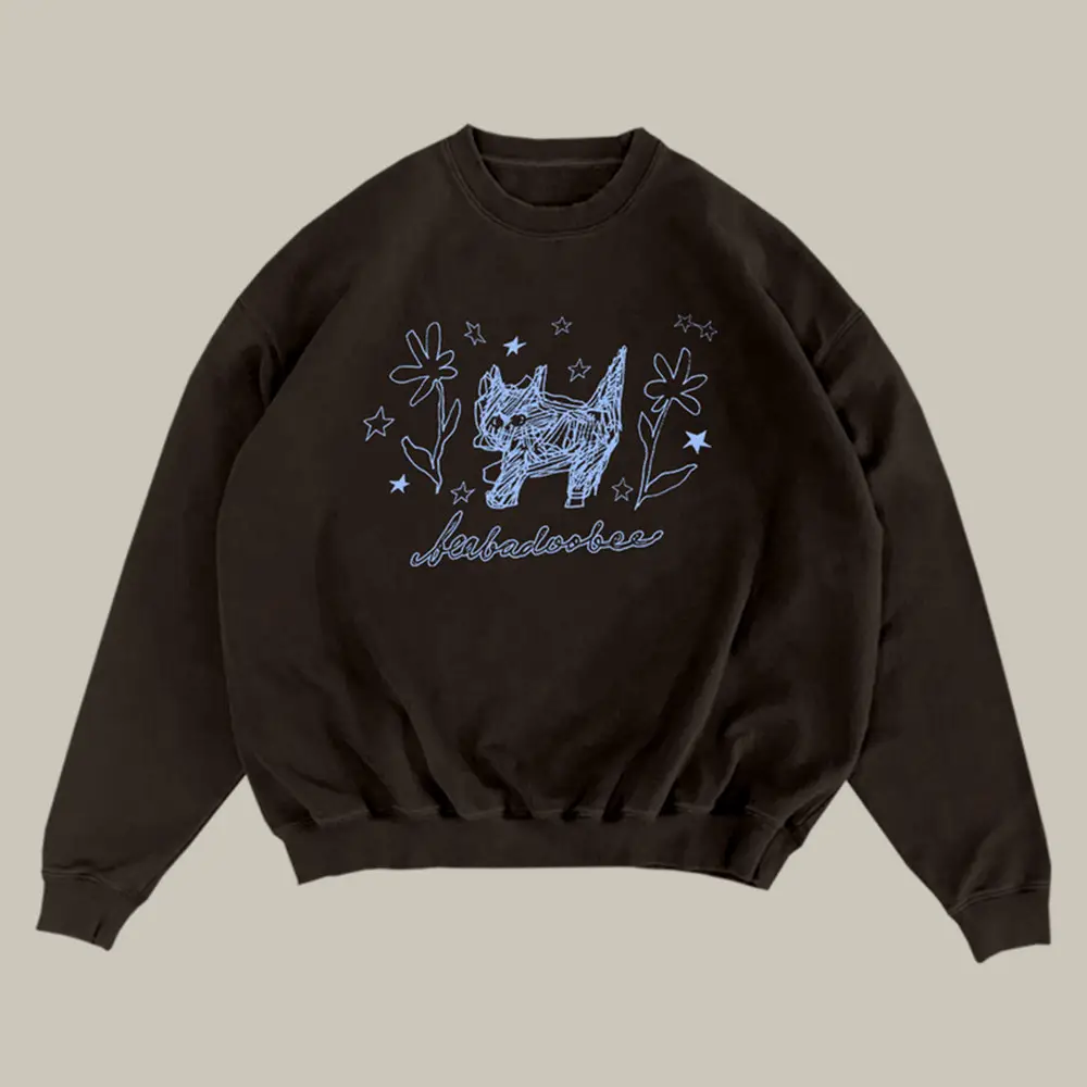 Beabadoobee Merch Sweatshirt Scribble Cat Beabadoobee Clothing Best Music Gifts Beabadoobee Merch Sweatshirt Scribble Cat Beabadoobee Clothing Best Music Gifts - Image 1