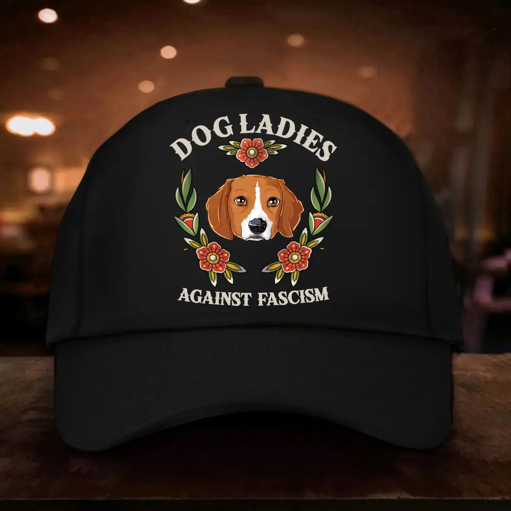 Beagle Dog Moms Againts Fascism Hat Dog Moms For Kamala Harris Hat
