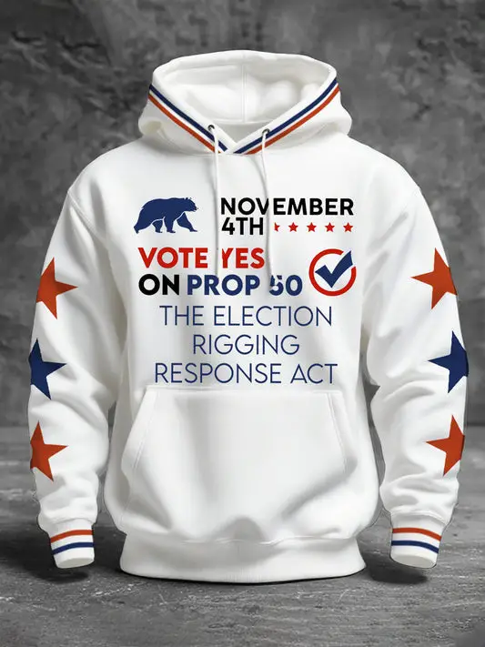 Bear November 4th Vote Yes On Prop 50 Hoodie The Election Rigging Response Act Merch Gift Ideas Bear November 4th Vote Yes On Prop 50 Hoodie The Election Rigging Response Act Merch Gift Ideas - Image 1