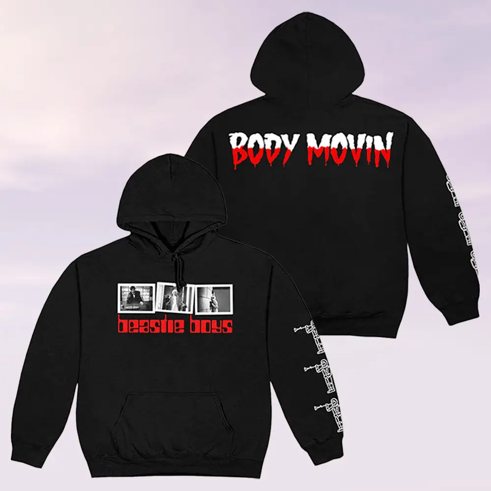 Beastie Boys Merch Body Movin Hoodie Subtle Minimal Clothes Gifts For Hip Hop Lovers