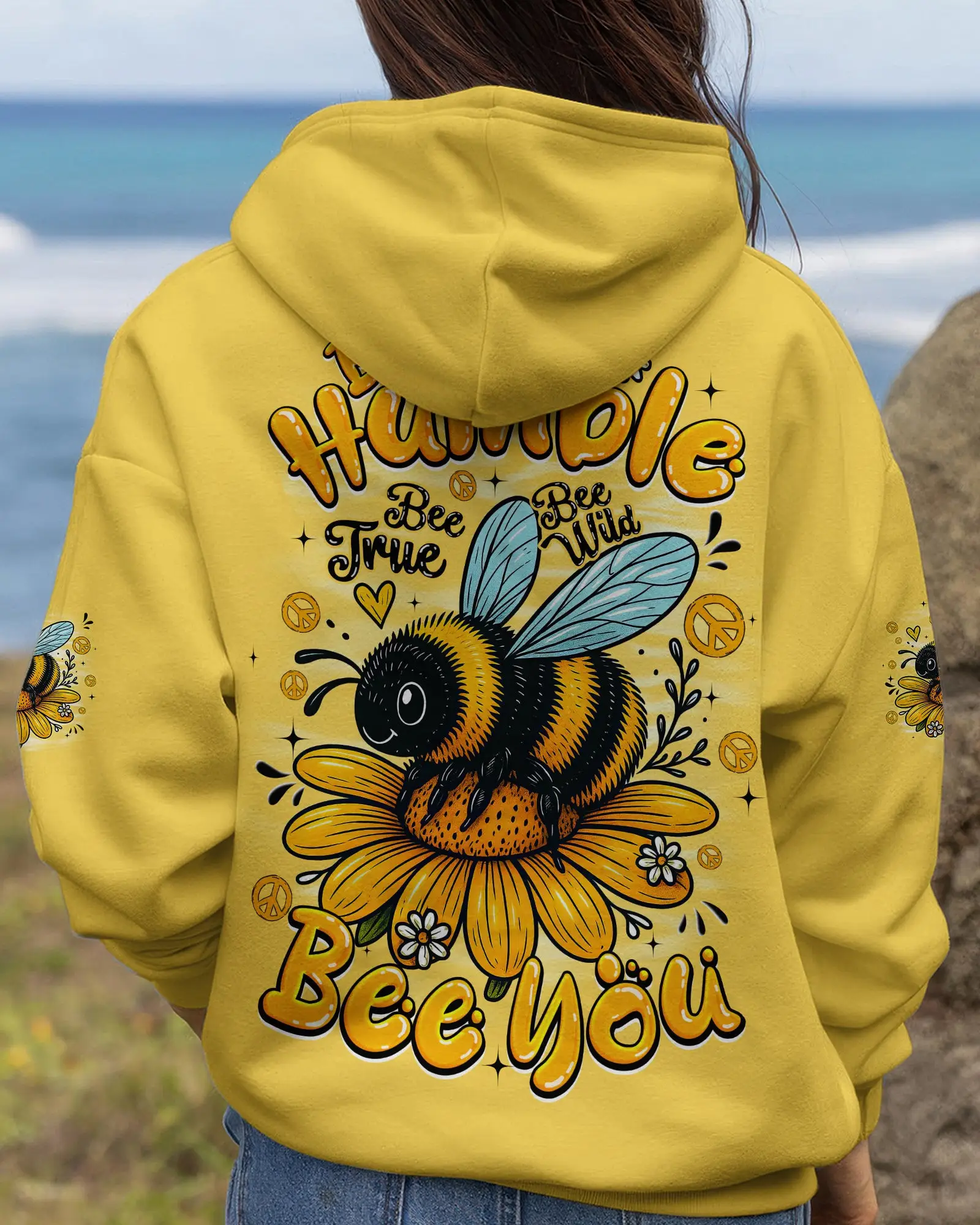 Bee You Bee Humble Hoodie Inspired Quotes Apparel Gift For Mom