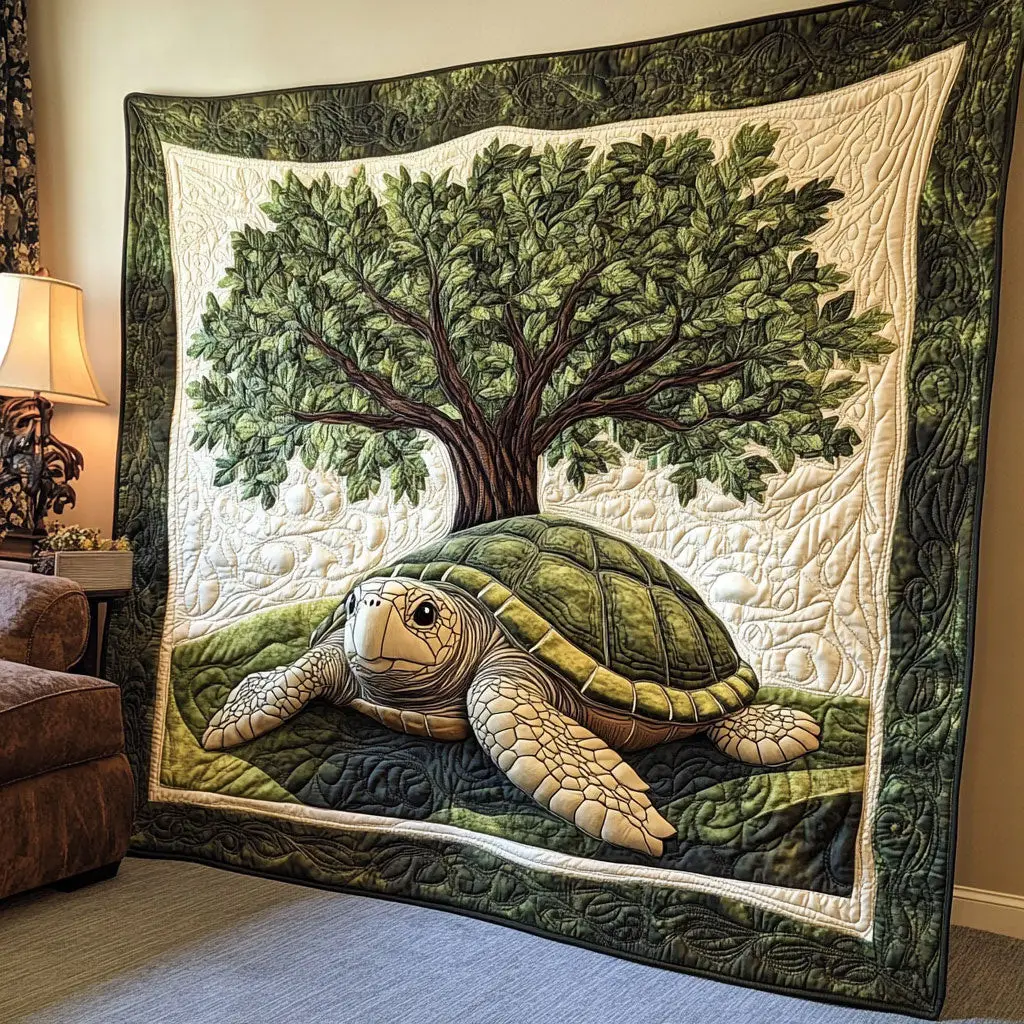 Beneath Tree Of Life Quilt Luxury Quilt Blanket Gift for Elegant Interiors Beneath Tree Of Life Quilt Luxury Quilt Blanket Gift for Elegant Interiors - Image 1