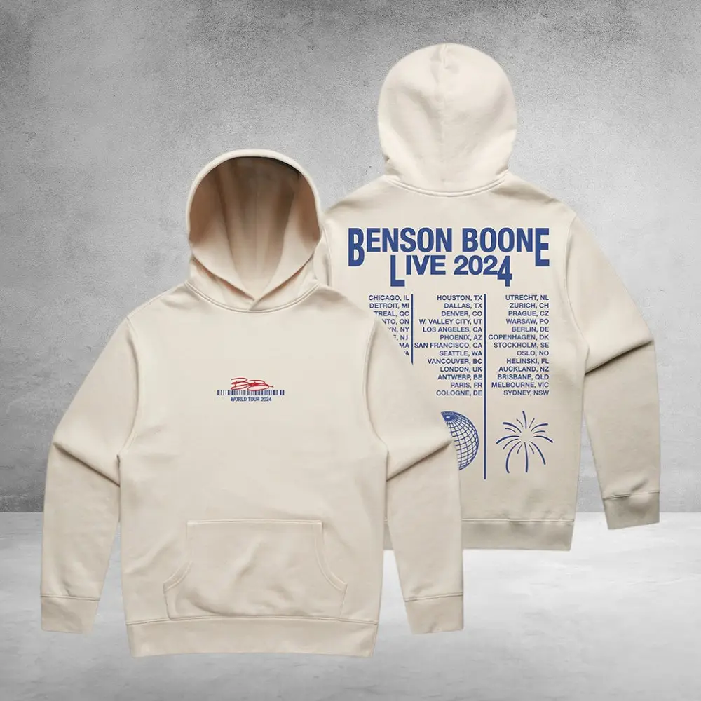 Benson Boone Merch Hoodie Benson Boone Live 2024 Great Gift Ideas For Fans Benson Boone Merch Hoodie Benson Boone Live 2024 Great Gift Ideas For Fans - Image 1