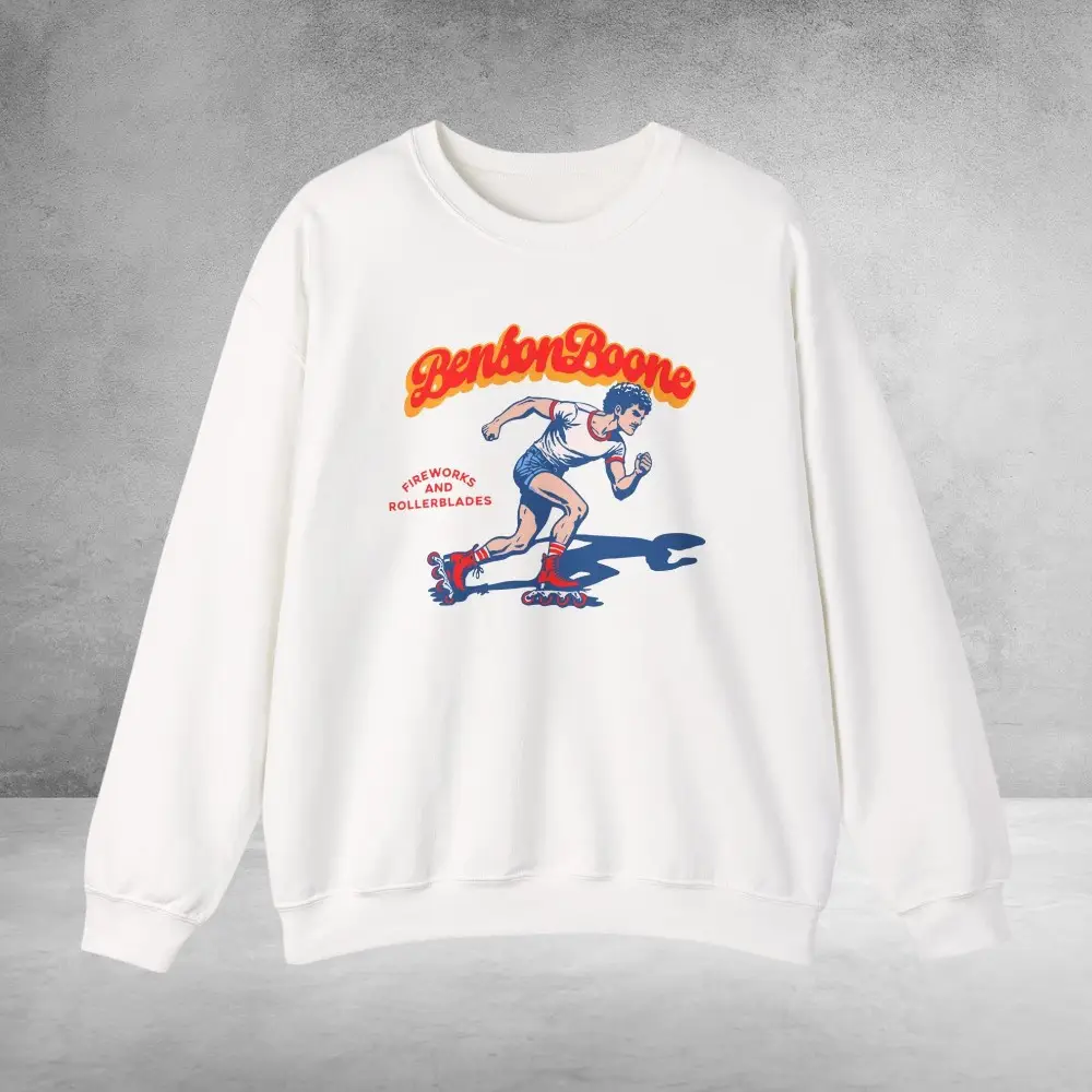 Benson Boone Merch Hoodie Rollerblading Benny Funny Clothing Merch For Fans