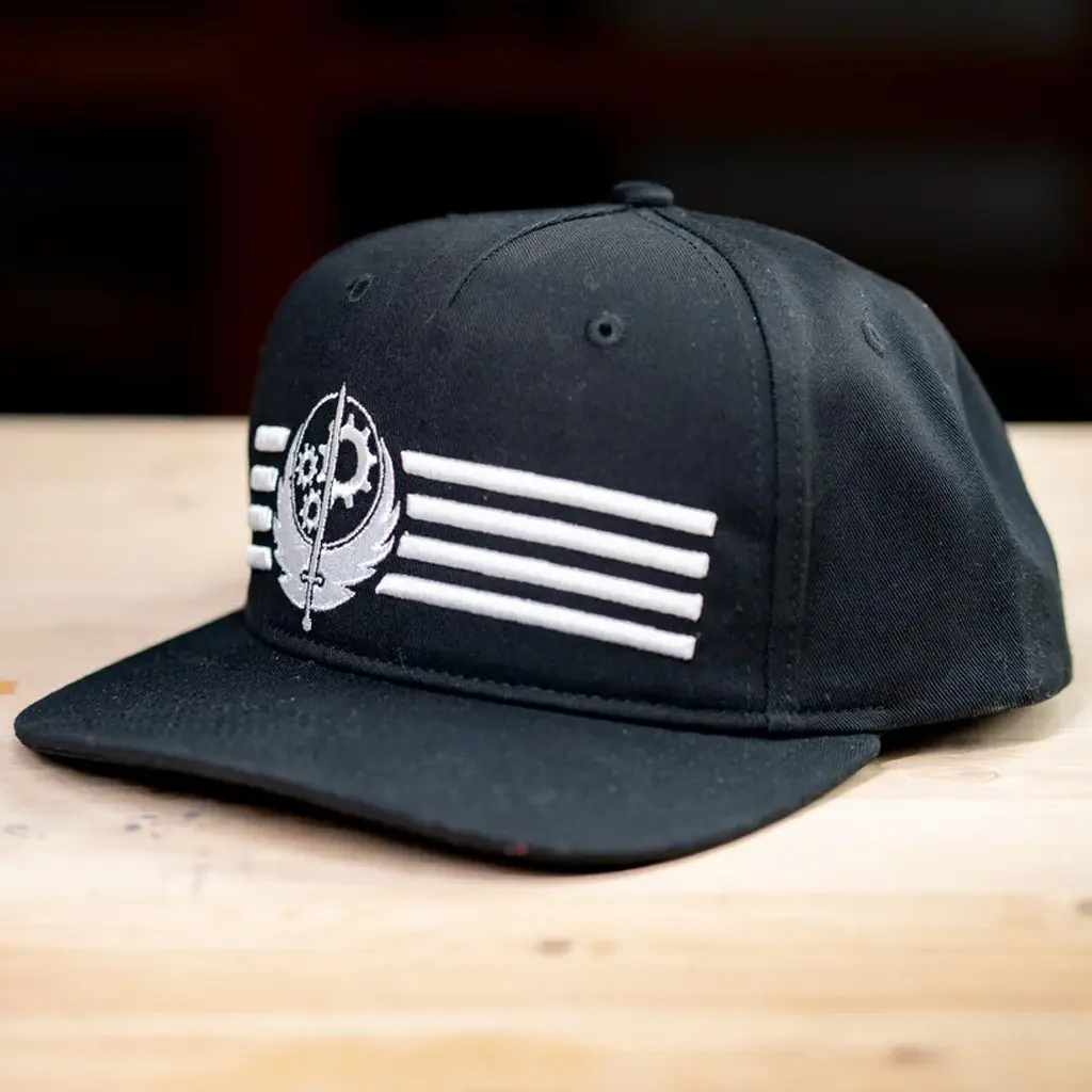 Bethesda Merch Fallout Brotherhood Of Steel Snapback Hat Embroidered Xmas Gifts For Him -WearandDecor