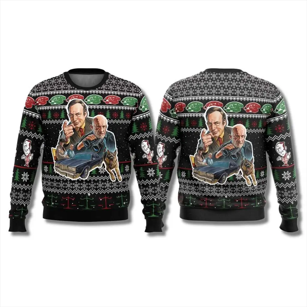Better Call Saul Christmas Ugly Sweater Xmas Apparel Christmas Gift Ideas For Him - WearandDecor