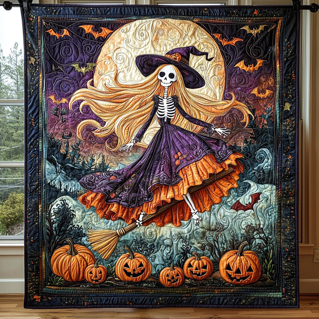 Bewitching Path Quilted Blanket Halloween Throw Blanket Gifts For Religious Man Bewitching Path Quilted Blanket Halloween Throw Blanket Gifts For Religious Man - Image 1