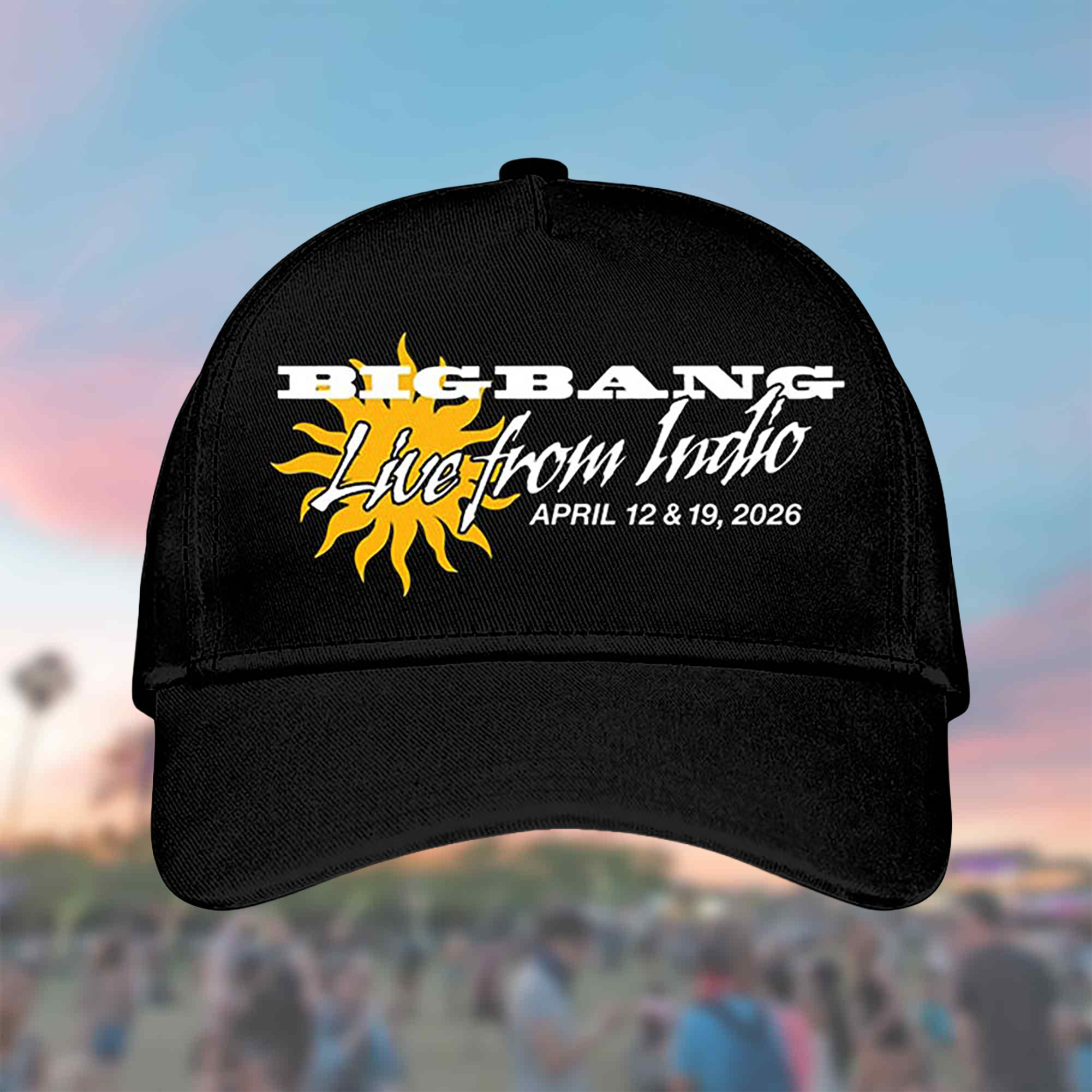 Big Bang Coachella 2026 Hat Live In Indio California Balll Cap Gift For Big Bang Fans